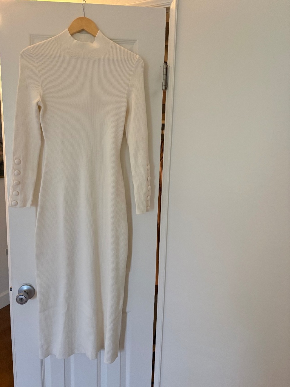 Sezane Hillary Dress Ecru - Size M